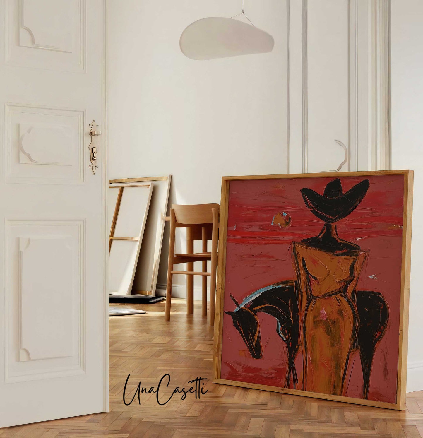 She Rides Alone – Cowgirl & Horse Fine Art Print
