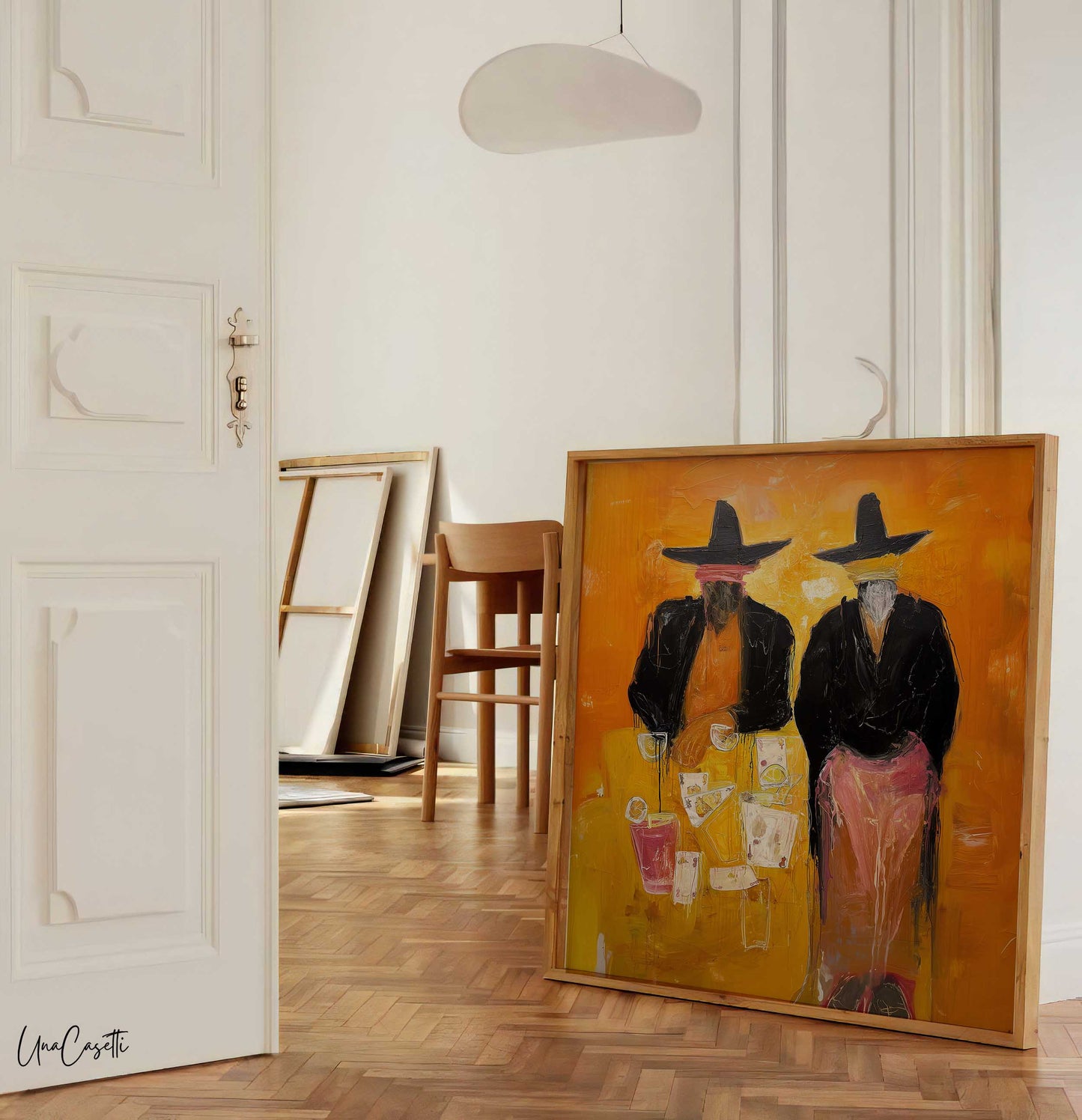 Abstract Cowboy Poker Night
