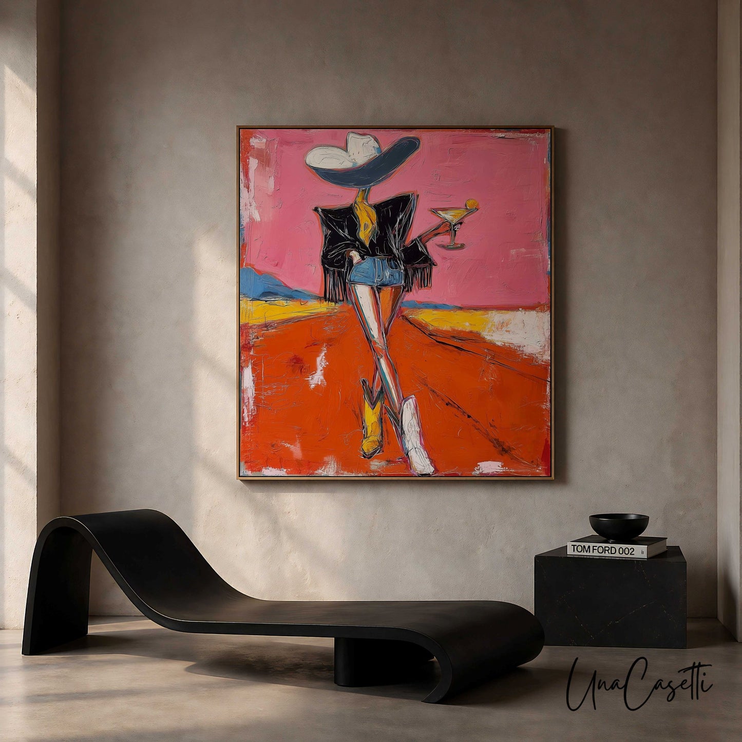 Cowgirl Martini Art Print – One Boot In