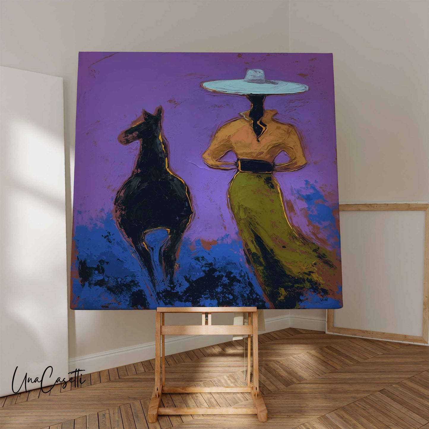 Cowgirl and Horse