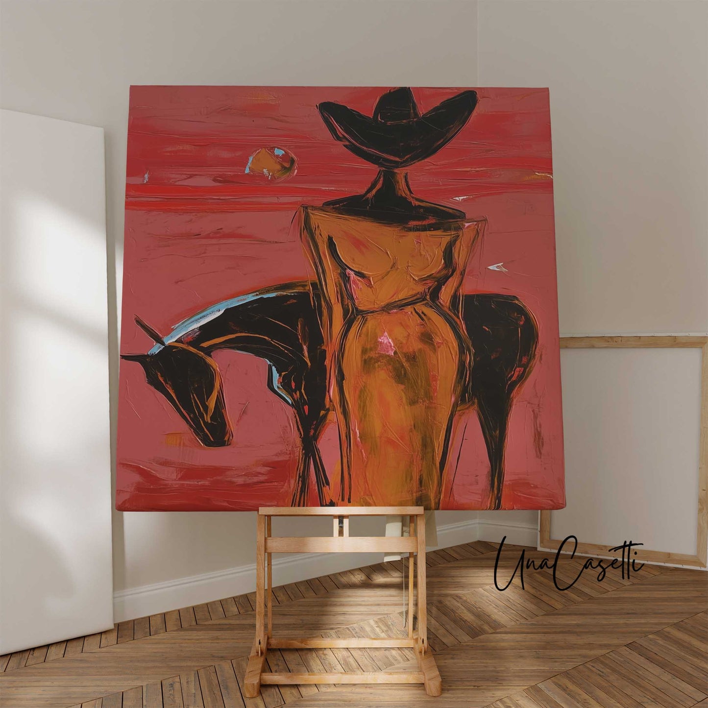 She Rides Alone – Cowgirl & Horse Fine Art Print