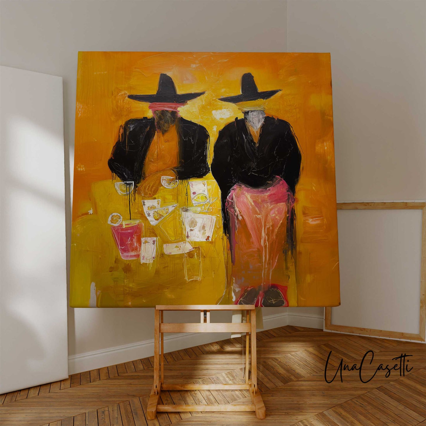 Abstract Cowboy Poker Night