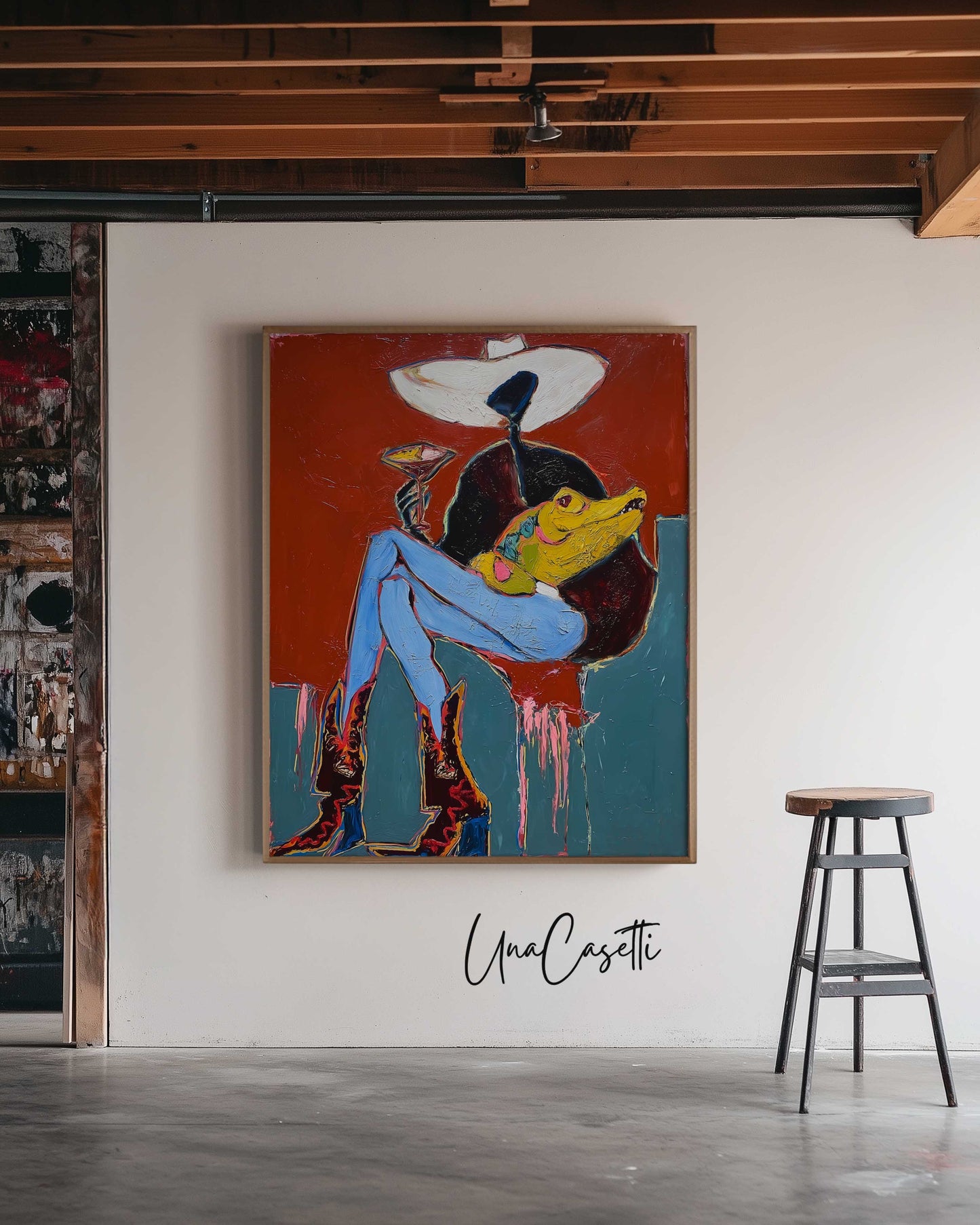 Cowgirl Martini Art Print – Gator Martini