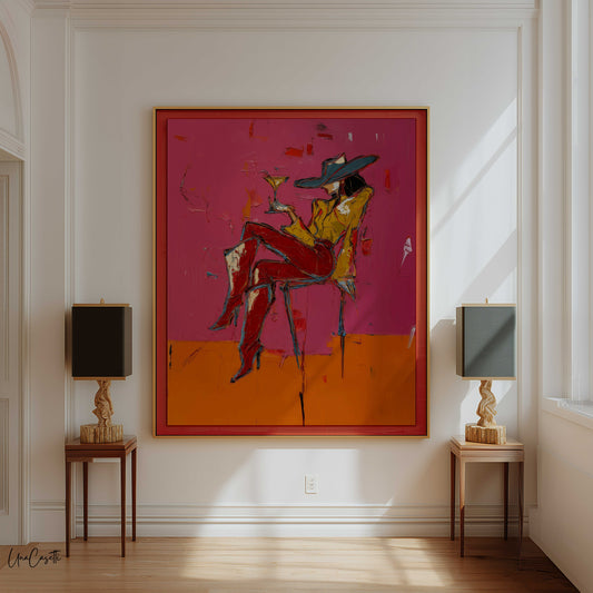 Cowgirl Cocktail Art Print