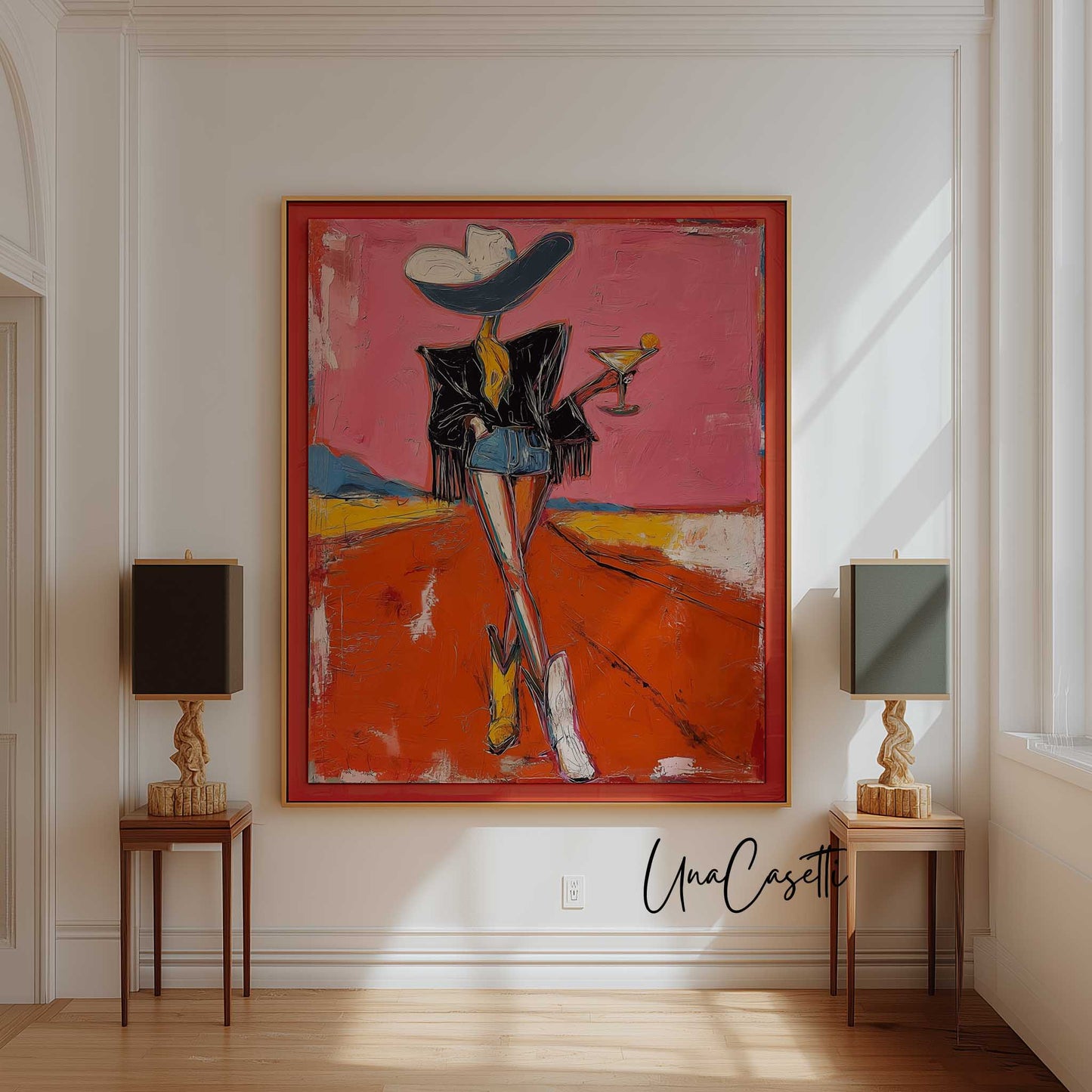 Cowgirl Martini Art Print – One Boot In