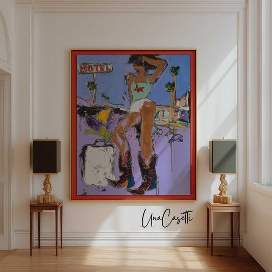 Pink Cowgirl Art Print – Route 762