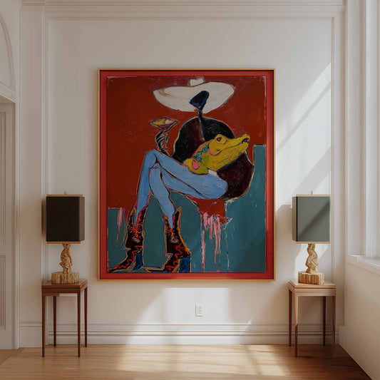 Cowgirl Martini Art Print – Gator Martini