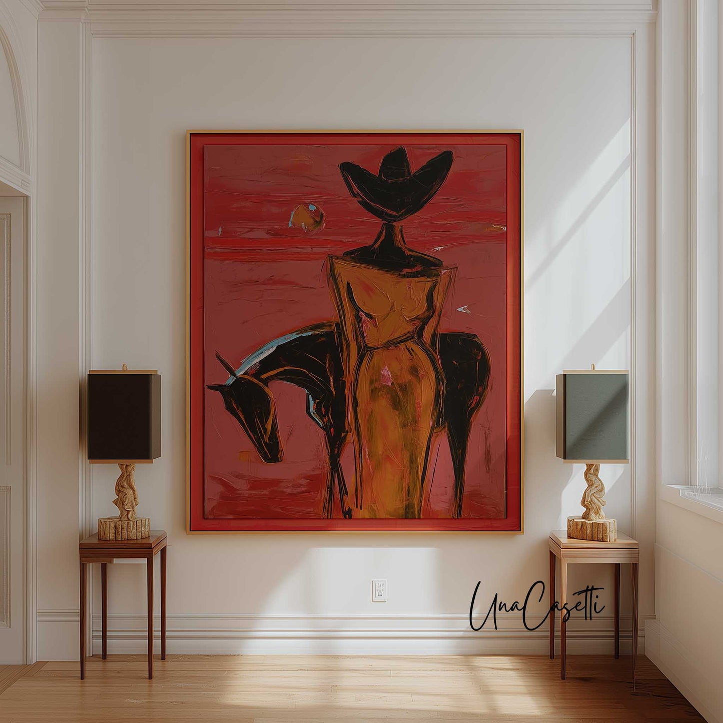 She Rides Alone – Cowgirl & Horse Fine Art Print